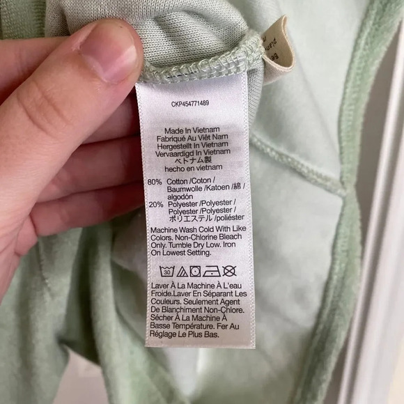 MWL MADEWELL Retroterry Baseball Romper Size Small Mint Green - Picture 7 of 10